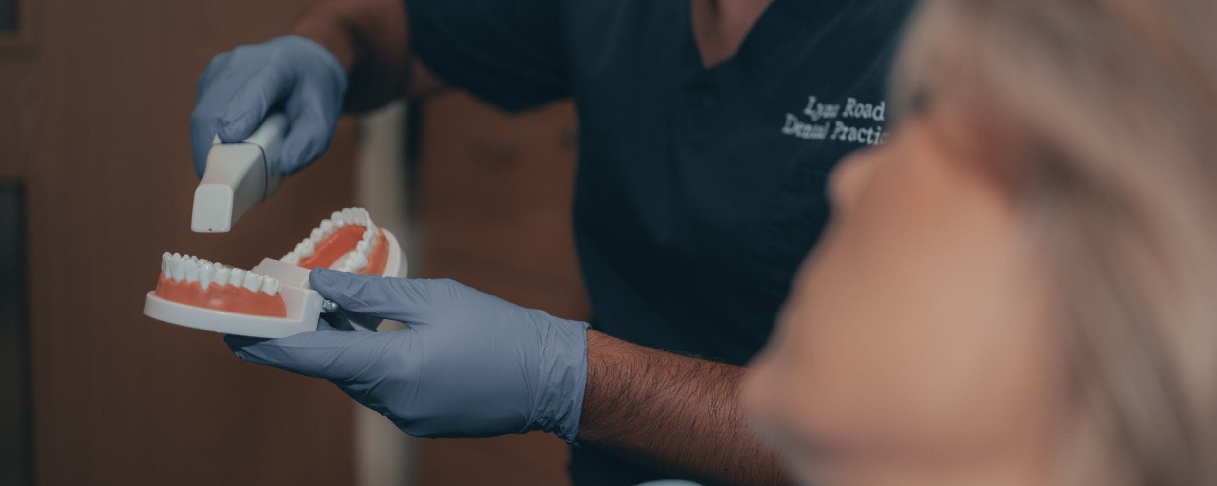 Invisalign clear aligners.